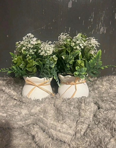 Artificial potted fern - 2x,
