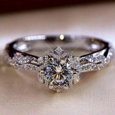 Art Deco Vintage Round Cut Lab