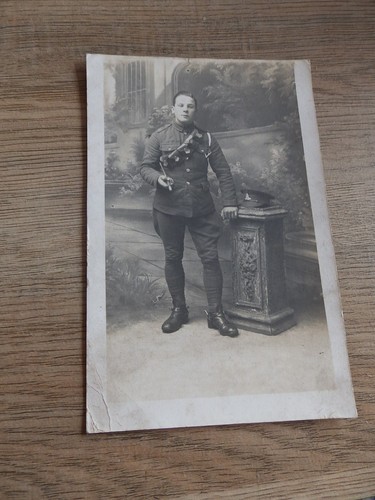 Military postcard man - military, in