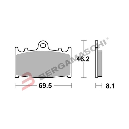 Front brake pads - brake, brembo