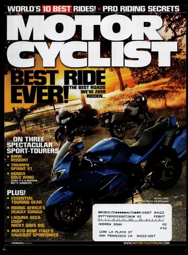 October 2005 motorcyclist - october,