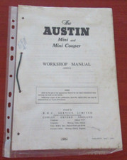 Austin Mini and Mini Cooper  workshop manual