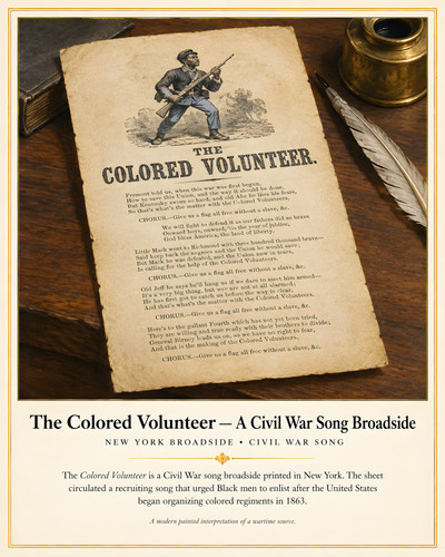 The colored volunteer - the, song
