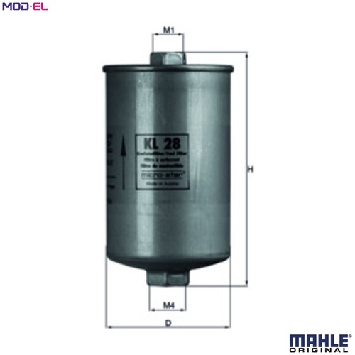 Fuel filter for vw - filter, 28