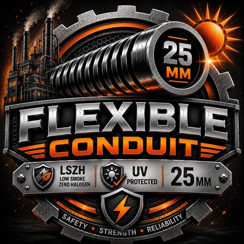 Flexible cable conduit 25mm - cable,