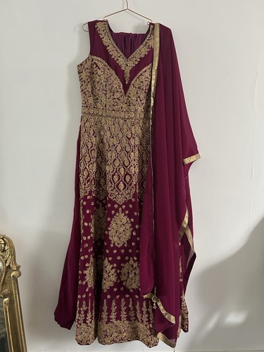 Brand new magenta long - long, dress