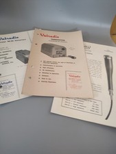 Vintage 1950s Valradio Leaflet Transverter DC AC converter Grampian Microphone 