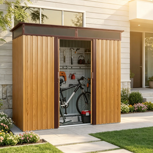 8x6 outdoor metal storage - 8x6,