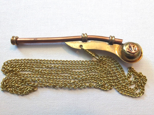 Vintage boatswain whistle - vintage,