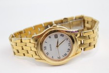 Gucci 5400M Gold Tone Watch Quartz Working