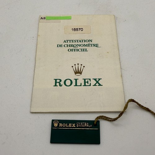 Rolex guarantee explorer 16570 - rolex,