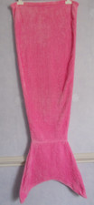Girl's Mermaid tail Pink Snuggle  Fleece Blanket