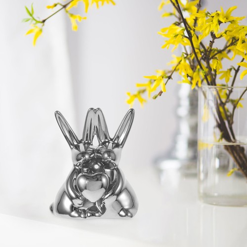 Ceramic rabbit couple - rabbit,