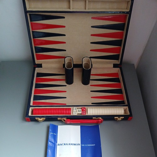 Vintage backgammon set - vintage,