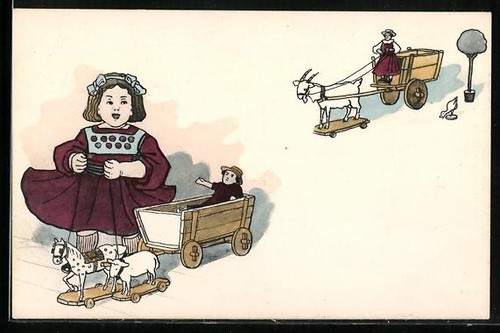 Lithograph toddler with - lithograph,