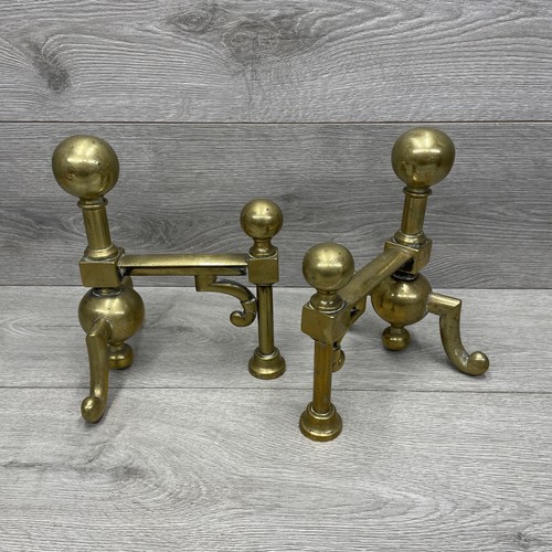 Pair heavy antique solid - heavy,