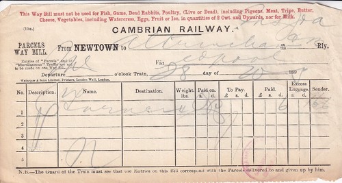 Cambrian railway parcels - cambrian,