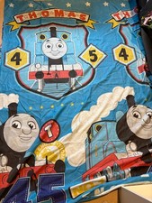Thomas The Tank Engine Reversible Single Duvet Quilt Cover Bedding Blue