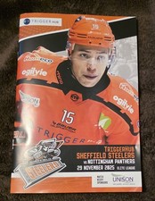 Sheffield Steelers VS NOTTINGHAM PANTHERS Programme 29TH NOVEMBER 2025