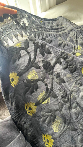 Women black gold floral - black, &