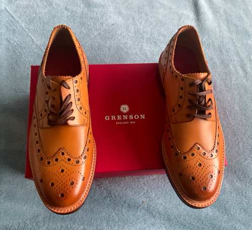 Grenson archie leather wingtip - grenson,