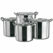 4PC LARGE STAINLESS STEEL