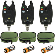 3x NGT VX1 Bite Alarms with