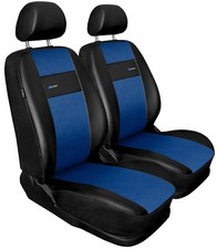Front seat covers fit Volkswagen Golf Mk4 black/blue  Leatherette