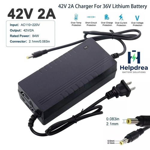 42v charger 5x2 1mm - 2a, dc