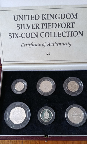 Silver proof piedfort - uk, 6