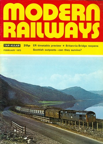 1972 modern railways magazine - 1972,