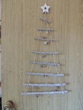 Hanging driftwood Christmas tree - 80 x 40cm