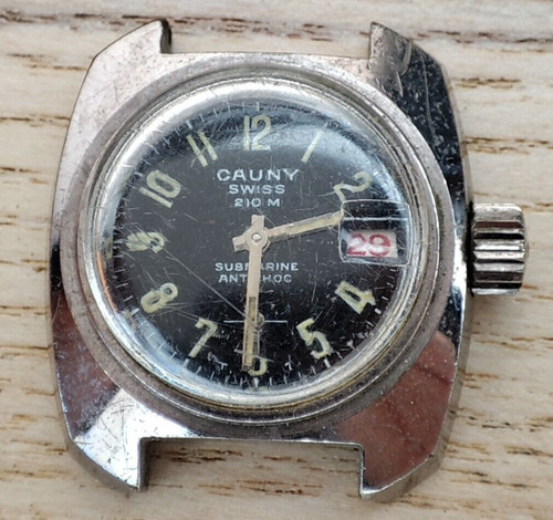 Cauny submarine watch movement - cauny,