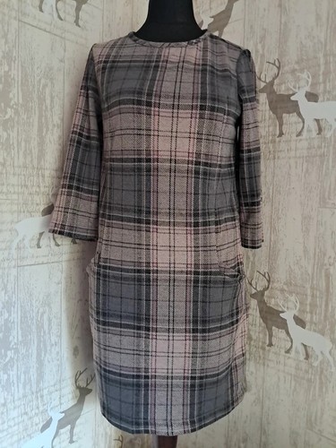 Plaid shift dress