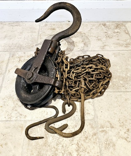 Antique crowley sons pulley - crowley, &