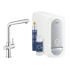 Grohe L-spout Kitchen Mixer Tap with Filter Chilled and Sparkling Water 31454001