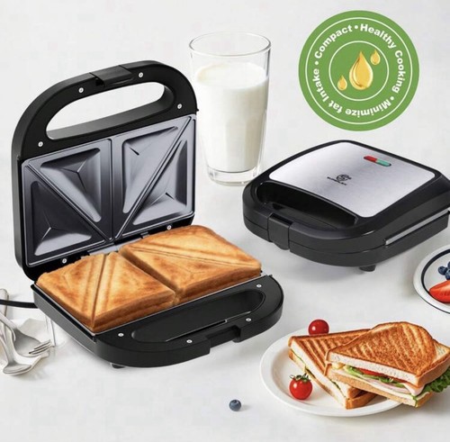 Sandwich maker 750w stainless - maker,