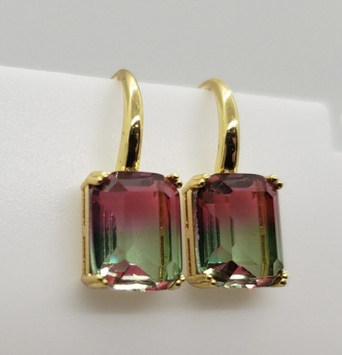 Watermelon tourmaline earrings - tourmaline,
