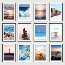 Beach wall art prints ocean - beach,