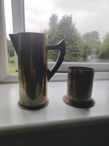 Antique trench art - art, pot