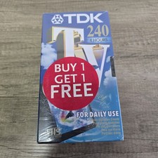3 Pack TDK VHS E-240 TV - 4 hr