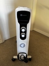 PureMate Oil Filled Radiator Portable Electric Heater - 2500 W/2.5kW  - White