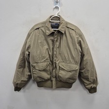Ralph Lauren Polo Type A-2 Khaki Jacket Down Coat Military Bomber Flight Small