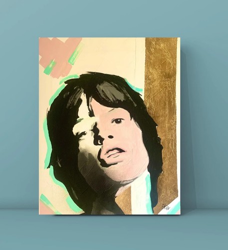 Hand painting mick - by, jagger
