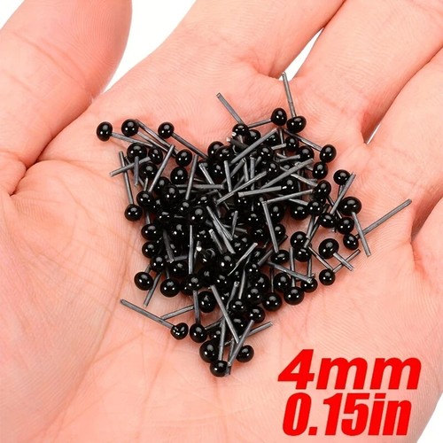 Pairs black plastic pin - black,