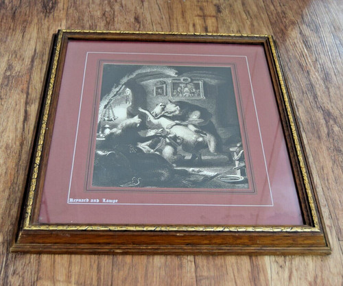Antique victorian etching - antique,