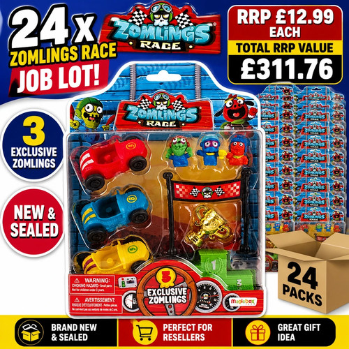 Zomlings race toy sets - race,