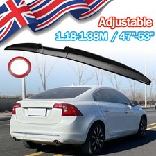 Carbon Rear Trunk Lip Spoiler Boot Wing Lip 118-138cm For Volvo S60 S90 S40 V60