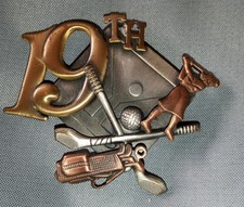 Golf Brooch 19th Hole K&T USA Make