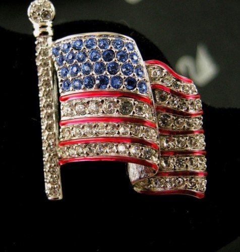 Signed swarovski pave crystal - signed,